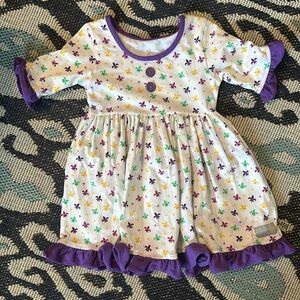 Eleanor Rose Mardi Gras dress size 3-4